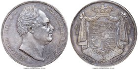 William IV 1/2 Crown 1834 UNC Details (Surface Hairlines) NGC, KM714.2, S-3834. WW in script. Medium gray with electric blue overtones. The cleaning o...