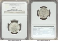 Victoria Shilling 1883 MS63 NGC, KM734.4, S-3907.

HID09801242017