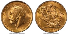 George V gold Sovereign 1925 MS65 PCGS, KM820, S-3996.

HID09801242017