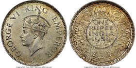 British India. George VI Pair of Certified Rupees 1938-(B) NGC, KM555. One is graded MS61 while the other is AU58. Sold as is, no returns.

HID0980124...