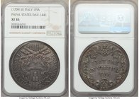 Papal States. Clement XI Piastra Anno IX (1709) XF45 NGC, Rome mint, KM716, Dav-1441.

HID09801242017