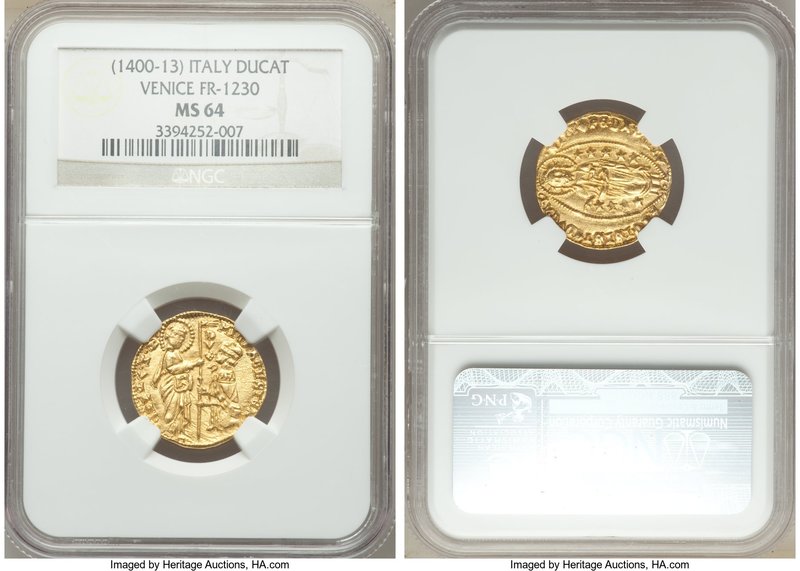 Venice. Michael Steno gold Ducat ND (1400-1413) MS64 NGC, Fr-1230.

HID098012420...