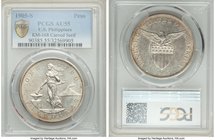 USA Administration Peso 1905-S AU55 PCGS, San Francisco mint, KM168, Allen-16.06. Variety with curved serif on "1".

HID09801242017