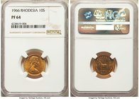 British Colony. Elizabeth II gold Proof 10 Shillings 1966 PR64 NGC, British Royal mint, KM5. AGW 0.1176 oz.

HID09801242017