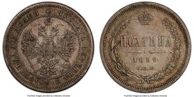 3-Piece Lot of Certified Assorted Issues, 1) Alexander II Poltina (1/2 Rouble) 1859 CΠБ-ΦБ XF40 PCGS, KM-Y24, Bit-97. Small Crown variety. 2) Nicholas...