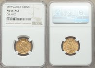 Republic gold 1/2 Pond 1897 AU Details (Cleaned) NGC, KM9.2.

HID09801242017