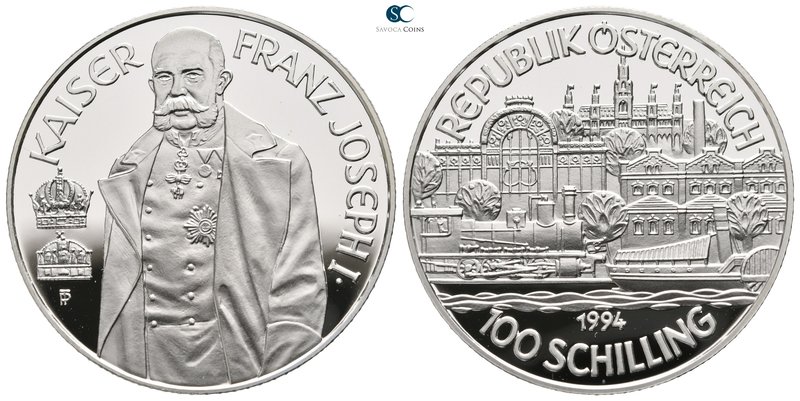 Austria. AD 1994-1994.
100 Schilling

20,0 g.



proof