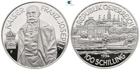 Austria.  AD 1994-1994. Franz Joseph I.. 100 Schilling