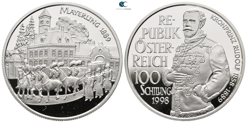 Austria. AD 1998-1998.
100 Schilling

20,0 g.



proof