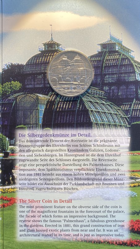 Austria. AD 2003.
10 Euro

16 g.



handgehoben