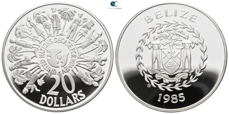 Belize. AD 1985-1985.
20 Dollars

23,3 g.



proof