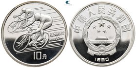 China.  AD 1990-1990. Olympic Games Barcelona. 10 Yuan