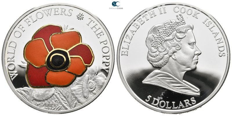 Cook Islands . AD 2009-2009.
5 Dollars

29,4 g.



proof
