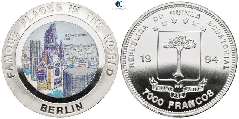 Equatorial Guinea. AD 1994-1994.
7000 Francos

20,3 g.



proof