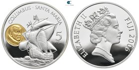 Fiji.  AD 2006-2006. Santa Maria. 5 Dollars