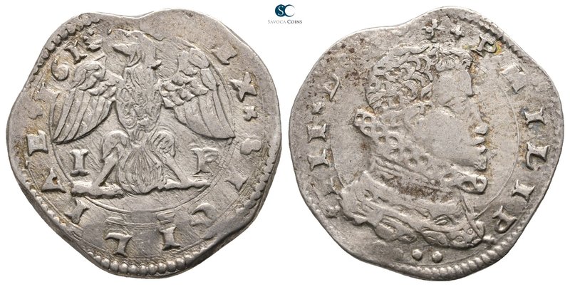 Italy. Sicily Messina. AD 15981621.
4 Tari 1618

10,39 g.



very fine
