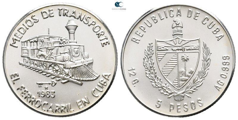 Kuba. AD 1983.
5 Pesos

12,0 g.



mint state