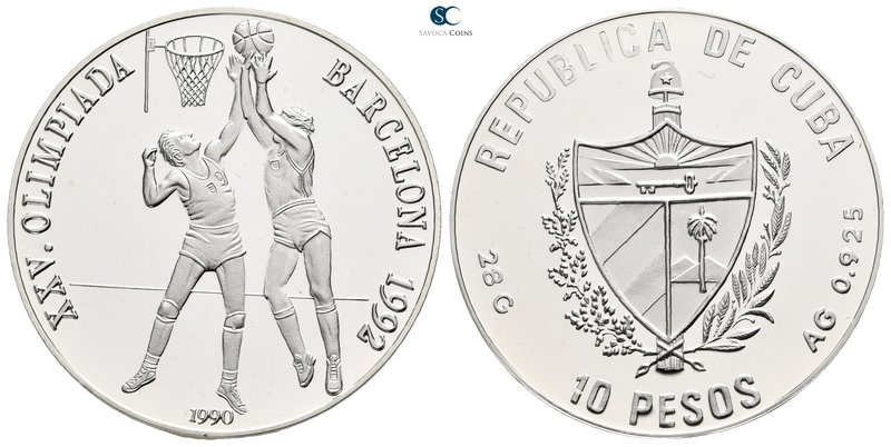 Kuba. AD 1990.
10 Pesos

28,0 g.



proof