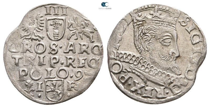 Poland. Frauenstadt. AD 1587-1632.
Trojak 1597

2,44 g.



nearly extreme...