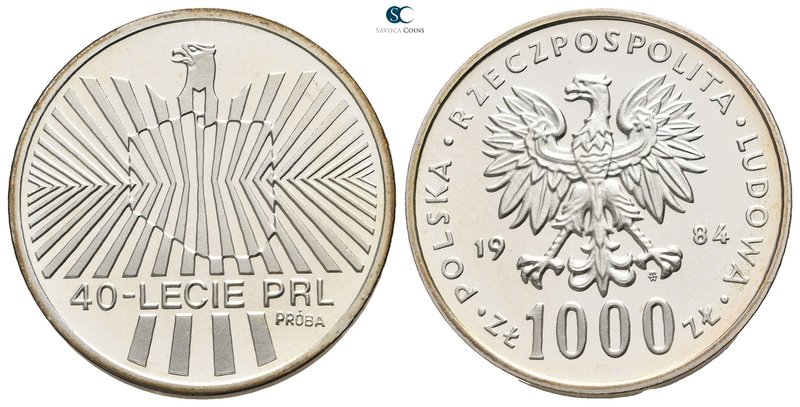 Poland. AD 1984.
1000 Zloty Proba

16,5 g.



proof