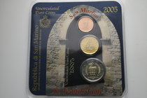 San Marino.  AD 2005. Mini mint set. 2,22 Euro