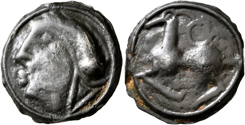 CELTIC, Central Gaul. Sequani. Circa 100-50 BC. Cast unit (Potin, 18 mm, 3.31 g,...