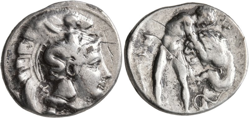LUCANIA. Herakleia. Circa 390-340 BC. Didrachm or Nomos (Subaeratus, 22 mm, 6.93...