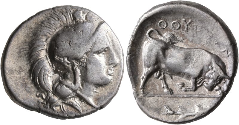 LUCANIA. Thourioi. Circa 400-350 BC. Didrachm or Nomos (Silver, 23 mm, 7.94 g, 1...