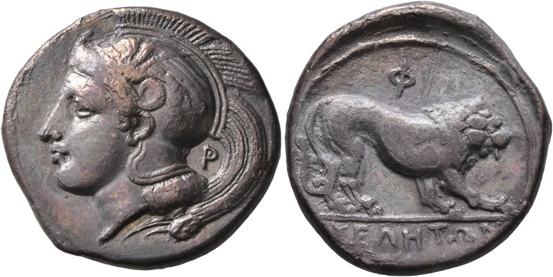 LUCANIA. Velia. Circa 340-334 BC. Didrachm or Nomos (Silver, 23 mm, 7.37 g, 3 h)...
