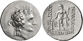 ISLANDS OFF THRACE, Thasos. Circa 148-90/80 BC. Tetradrachm (Silver, 33 mm, 16.76 g, 11 h). Head of Dionysos to right, wearing ivy wreath and taenia. ...