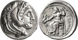 KINGS OF MACEDON. Alexander III ‘the Great’, 336-323 BC. Tetradrachm (Silver, 26 mm, 17.25 g, 1 h), Amphipolis, struck under Antipater, circa 332-326....