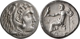 KINGS OF MACEDON. Alexander III ‘the Great’, 336-323 BC. Tetradrachm (Silver, 28 mm, 16.45 g, 1 h), uncertain mint in southern Asia Minor, circa 220-1...
