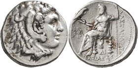 KINGS OF MACEDON. Alexander III ‘the Great’, 336-323 BC. Tetradrachm (Silver, 25 mm, 17.10 g, 1 h), uncertain mint in Cilicia ('Side'), struck under P...