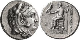 KINGS OF MACEDON. Alexander III ‘the Great’, 336-323 BC. Tetradrachm (Silver, 27 mm, 16.89 g, 11 h), Arados, struck under Menes or Laomedon, 324/3-320...