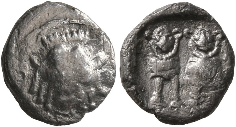 SAMARIA. 'Middle Levantine' Series. Circa 375-333 BC. Obol (Silver, 10 mm, 0.55 ...