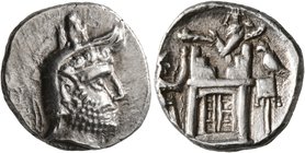KINGS OF PERSIS. Autophradates (Vadfradad) II, early-mid 2nd century BC. Drachm (Silver, 19 mm, 4.17 g, 9 h), Istakhr (Persepolis). Bearded head of Va...