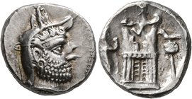 KINGS OF PERSIS. Autophradates (Vadfradad) II, early-mid 2nd century BC. Drachm (Silver, 17 mm, 4.12 g, 8 h), Istakhr (Persepolis). Bearded head of Va...