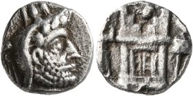 KINGS OF PERSIS. Autophradates (Vadfradad) II, early-mid 2nd century BC. Hemidrachm (Silver, 13 mm, 2.09 g, 5 h), Istakhr (Persepolis). Bearded head o...
