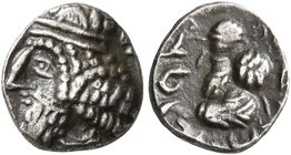 KINGS OF PERSIS. Kapat (Napad), 1st century AD. Obol (Silver, 9 mm, 0.63 g, 12 h). Diademed and draped bust of Napad to left. Rev. Diademed and draped...