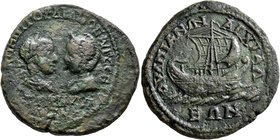 THRACE. Anchialus. Gordian III, with Tranquillina, 238-244. Pentassarion (Orichalcum, 28 mm, 14.00 g, 1 h). AYT K M ANT ΓOPΔIANOC AYΓ CEB - TPANKYΛ/ΛI...