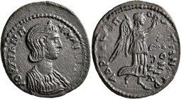 LYDIA. Stratonicaea-Hadrianopolis. Julia Mamaea, Augusta, 222-235. Diassarion (Bronze, 27 mm, 8.59 g, 6 h). IOYΛIAN MAMAIAN Diademed and draped bust o...