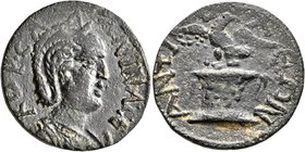 CARIA. Antiochia ad Maeandrum. Salonina, Augusta, 254-268. AE (Bronze, 26 mm, 9.15 g, 12 h). KOP•CAΛIWNA•CЄ (sic!) Diademed and draped bust of Salonin...