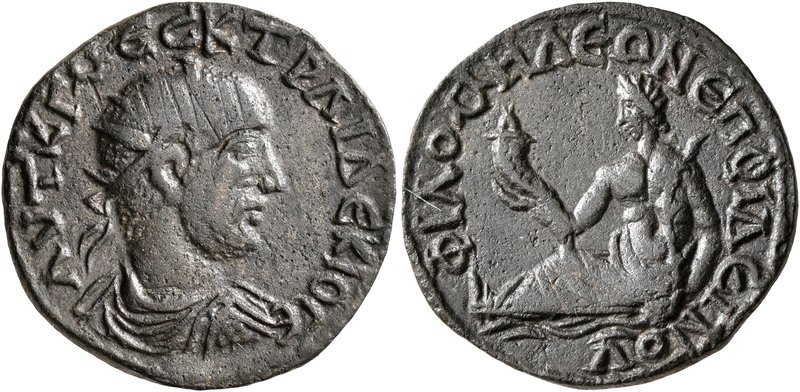 PHRYGIA. Philomelium. Trajan Decius, 249-251. Diassarion (Orichalcum, 23 mm, 6.4...
