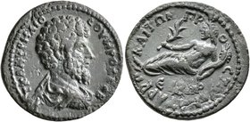 CILICIA. Anazarbus. Lucius Verus, 161-169. Diassarion (Bronze, 23 mm, 6.17 g, 7 h), CY 182 = 163/4. ΑYΤ Κ Λ ΑYΡΗΛΙΟϹ ΟYΗΡΟϹ ϹЄΒ Bare-headed, draped an...