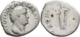 Otho, 69. Denarius (Silver, 19 mm, 2.69 g, 7 h), Rome, 15 January-16 April 69. [I]MP OTHO CAESAR AVG [TR P] Bare head of Otho to right. Rev. PONT MAX ...