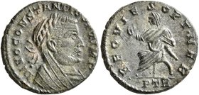 Divus Constantius I, died 306. Half Follis (Bronze, 15 mm, 2.07 g, 6 h), commemorative issue for Divus Constantius I, struck under Constantine I, Trev...