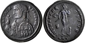 Maximinus II, as Caesar, 305-309. Follis (Bronze, 25 mm, 6.13 g, 12 h), Antiochia, circa 309. MAXIMIN-VS NOB CAES Laureate bust of Maximinus II to lef...