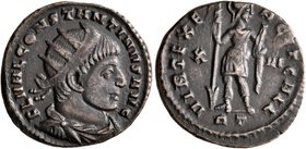 Constantine I, 307/310-337. Half Follis (Bronze, 19 mm, 2.91 g, 1 h), Rome, 312-313. FL VAL CONSTANTINVS AVG Radiate, draped and cuirassed bust of Con...