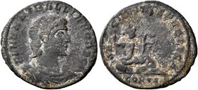 Hannibalianus, Rex Regum, 335-337. Follis (Bronze, 17 mm, 1.26 g, 11 h), Constantinopolis, 336-337. FL HANNIBALLIANO REGI Bare-headed, draped and cuir...