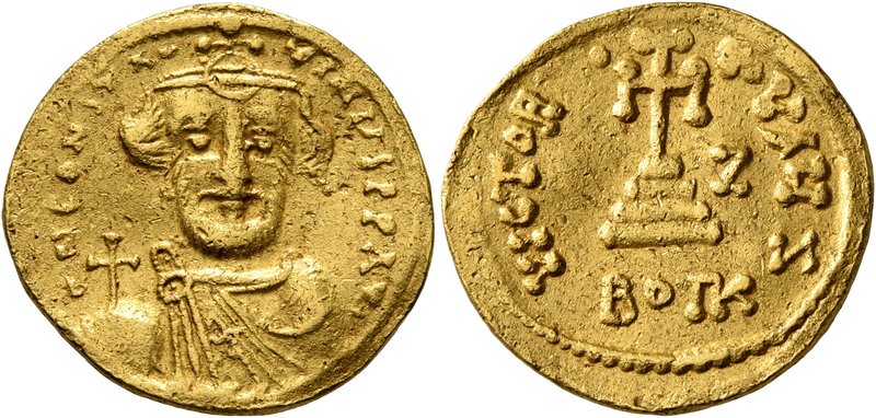 Constans II, 641-668. Light weight Solidus of 23 Siliquae (Gold, 20 mm, 4.28 g, ...